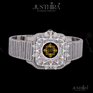 Reloj de Cuarzo con Diamantes Moissanite de Alta Demanda, Reloj de Moda Casual para Mujer, de Acero Inoxidable, para Uso Diario, Disponible para la Venta - Product Image 3