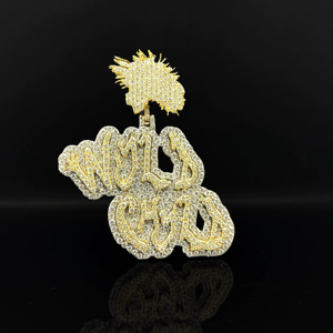 Pendentif icône héritage The Ice Legacy Hip Hop Bling Ice Drip en alliage de diamant plaqué rhodium - Product Image 1