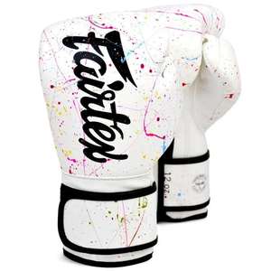 Gants de boxe Fairtex en cuir de vachette véritable, nouvelle conception entièrement personnalisée, best-sellers, avec rembourrage multicouche pour le Muay Thai - Product Image 1