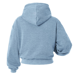 Haut court à capuche personnalisé pour femme, pull en polaire à manches longues, décontracté, pour l'entraînement, streetwear, mode, fournisseur OEM ODM marque privée - Product Image 2
