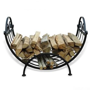 Soporte para Leños de Leña Redondo, Resistente, de Hierro, con Recubrimiento en Polvo, Clásico, para Interiores y Exteriores, Tamaño y Forma Personalizables, Superventas - Product Image 2