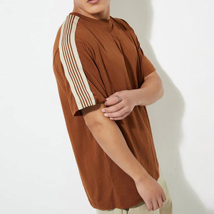 T-shirts pour hommes de qualité supérieure 100% coton, respirants, couleur unie, logo personnalisé, séchage rapide, streetwear décontracté - Product Image 6