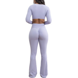 ชุดโยคะแบบไร้รอยต่อของผู้หญิงชุดออกกำลังกายในยิมแบบลำลองสำหรับฤดูหนาว - Product Image 6