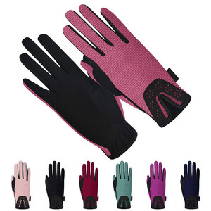 Gants d'équitation professionnels en cuir, paume antidérapante, pour entraînement et compétition, à vendre - Product Image 6
