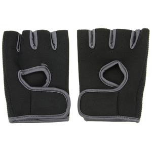 <b>Half</b> Finger Gym Gloves Neoprene Black Unisex Fitness Workout Gear Pull On Design Non <b>Slip</b> Breathable Moisture Wicking - Product Image 5