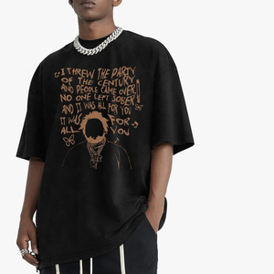 Hip Hop Longline T-shirts Mode imprimé Ras Du Cou Coton T-Shirt À Manches Courtes Premium conception personnalisée imprimé hip hop T-shirts - Product Image 6