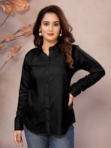 ชุดเดรสใส่ทำงานสำหรับผู้หญิงชุดเดรสลำลองแขนยาวผ้านุ่มใส่สบายสีดำหรูหรา - Product Image 4