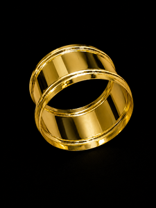 Anillo de Servilleta Moderno de Latón de 5 cm de Ancho, Diseño Circular Duradero para Decoración de Mesa de Boda - Product Image 2