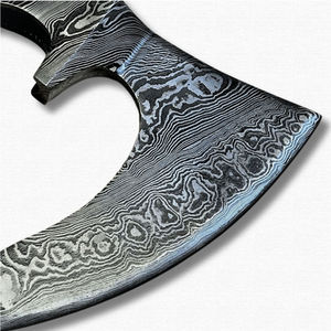 Cabeza de Hacha de Acero de Damasco, Herramienta Multiusos, Componente Listo para Uso en Exteriores, Hacha de Acero de Damasco - Product Image 2