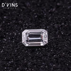 Diamantes Sueltos Cultivados en Laboratorio, Corte Esmeralda, Color D, Claridad VS, HPHT, 2 Quilates, de D'vins Jewels Redoors, para Joyería, en Oferta, Surat - Product Image 2