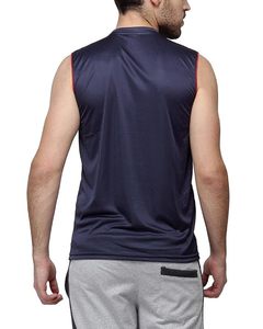 เสื้อกล้ามแขนกุดผู้ชาย คอกลม ระบายอากาศ แห้งเร็ว ผ้าฝ้าย 100% ชุดลำลองสำหรับเล่นกีฬา - Product Image 4