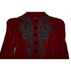 Top Wholesale Women's <b>Gothic</b> Puff Long Sleeved Red Short Coat Party <b>Jacket</b> OEM ODM - Product Image 4