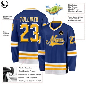 Camiseta de hockey transfronteriza NHLL Pantherst & Avalanche Stars, material de poliéster, temporada de invierno, estampado en relieve, artículos en stock - Product Image 5