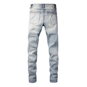 Pantalones vaqueros ajustados y de poliéster para hombre de nuevo diseño disponibles en diferentes colores y tamaños - Product Image 2