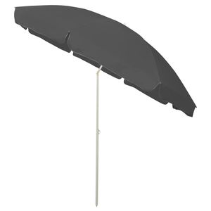 Sombrilla de Playa Grande Inclinable de Poliéster Antracita, Parasol de Playa Premium - Product Image 3