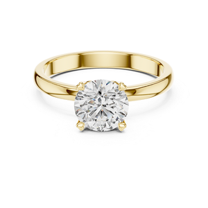 Bague en diamant de laboratoire sophistiquée, 1 carat, taille brillant, certifiée IGI, bijoux fins en or, élégante, pour fiançailles, déclaration de mode - Product Image 1