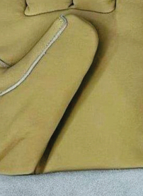 Holy Signs International HSI-1458 Cowhide Shell Fleece Liner Molten Metal Splash Protection <b>Type</b> High Heat Welding <b>Gloves</b> - Product Image 3