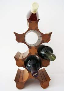 Designer Wooden <b>Wine</b> <b>Rack</b> Crafted <b>For</b> Luxury Homes Hotels And Restaurants With Premium Wooden Finish - Product Image 4