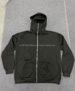 Sweat-shirt gothique surdimensionné à capuche vintage avec fermeture éclair, design résistant au froid, lavage à l'acide, pour hommes et femmes - Product Image 3