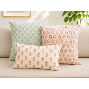 Premium Cotton Linen Floral <b>Cushion</b> <b>Cover</b> | Soft Printed Decorative Pillow <b>Cover</b> | Elegant Decorative Throw Pillow <b>Cover</b> - Product Image 4