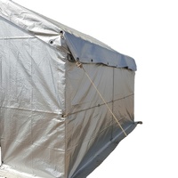 Bâche de protection pour réfugiés avec logo personnalisé – Bâche durable et imperméable pour les camps de secours en cas de catastrophe, protection UV, utilisation pour les secours aux réfugiés