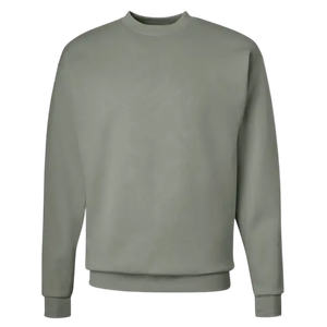Sudadera de Invierno de Lujo para Hombre OEM, Cuello Redondo, Poliéster y Algodón, Felpa, Corte Regular, Hombros Caídos, Forro Sólido, Personalizable - Product Image 3