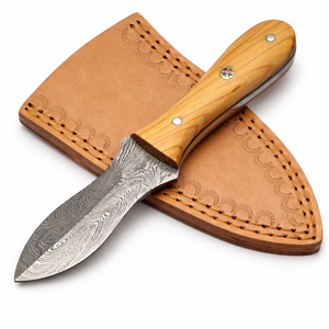 Couteau à huîtres avec manche en bois d'olivier, fait main, écologique, compatible lave-vaisselle, outil pour fruits de mer de haute qualité pour la vente en gros - Product Image 1