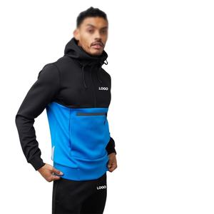 Pull à capuche pour hommes, survêtement avec logo personnalisé, bloc de couleurs, survêtement avec logo, vêtements de sport, survêtement de sport - Product Image 4