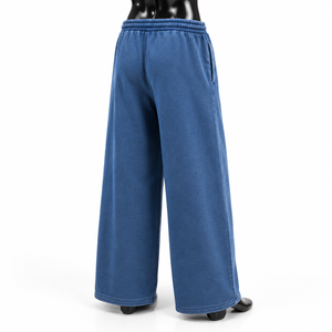 Nouveauté 2026 – Pantalon de survêtement délavé style streetwear américain de haute qualité – Coupe ample, respirant, anti-plis, avec dentelle et jambes larges - Product Image 2