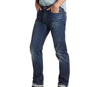 Jeans Premium Slim Fit Vintage Wash 2026 para Hombre, Pantalones Clásicos de Mezclilla Azul Estilo Urbano, Suministro Profesional OEM al por Mayor - Product Image 1