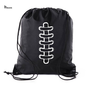 Custom Relevo Printed Waterproof Drawstring Sports <b>Backpack</b> Gym Sack Bag for Football <b>Training</b> Travel Storage - Product Image 3