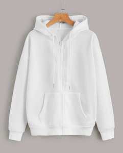 Mens Zip Up Hoodie Cotton Fleece Full Zipper <b>Sweatshirt</b> Soft Warm Adjustable Hood Casual Everyday Wear - Product Image 2