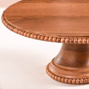 Elegant entertaining stand dessert photography prop <b>warm</b> brown cake pedestal wooden celebration <b>tray</b> modern kitchen accessory - Product Image 5