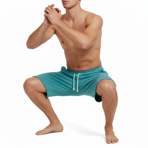 Men Workout Shorts Lightweight Quick Dry Running Sports <b>Athletic</b> Gym Shorts with Pockets Made in Soft Breathable Cotton Fabric - Product Image 4