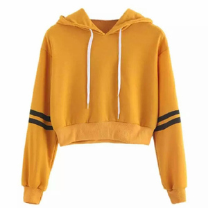 Sudadera con Capucha Corta Personalizada para Mujer, Sudadera de Forro Polar para Invierno, Transpirable, Informal, Estilo Urbano, con Logotipo OEM - Product Image 1