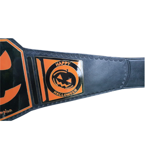 Happy Halloween Pumpkin Champion Belt Spooky Wrestling Title Belt Limited Edition Custom Design - Product Image 4