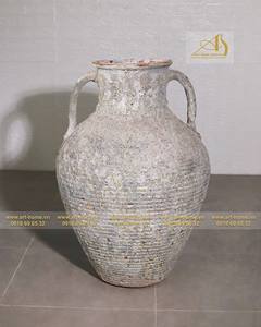 Mini pot de fleur en céramique de luxe antique AQ025H95LA pour balcon extérieur décoration de jardin Design élégant pour jardin domestique - Product Image 2