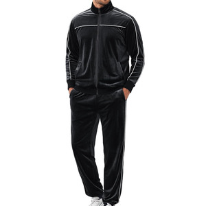 Women Velour Tracksuit Set Luxury Soft <b>Velvet</b> Hoodie <b>Jacket</b> Jogger Pants Casual Sportswear - Product Image 6