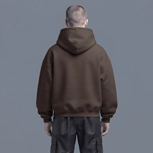Sweat-shirt à capuche pour homme avec logo personnalisé, 100% coton, coupe ample, impression sur le devant, style décontracté, vêtements d'automne - Product Image 2