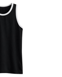 Custom Black <b>Men</b> Tank Top Cotton Sleeveless Vest O Neck Summer Gym Workout Casual Plain <b>Singlet</b> OEM Manufacturer Supplier - Product Image 2