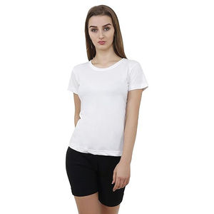 Camisetas de Verano al por Mayor para Mujer, Cuello en V, con Cierre, 100% Algodón, Logotipo y Tallas Personalizadas, Alta Calidad - Product Image 3