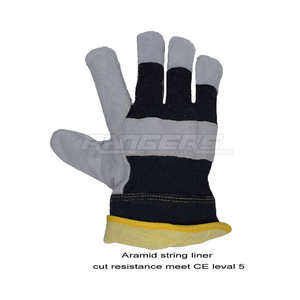Cow Split Leather Work <b>Gloves</b> Heavy Duty Non Slip Industrial Gardening Farming Construction Private Label Bulk Safety <b>Gloves</b> - Product Image 3