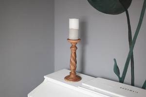 Personalize Handmade Wooden Candle Holder <b>Rustic</b> Twisted Design Single Piece Decorative Tabletop Accent by UO INDIA - Product Image 5