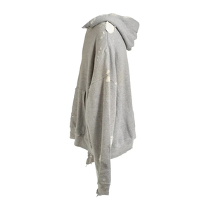 Sudadera con Capucha Extra Grande Personalizada con Bolsillo Delantero, 100% Algodón, Unisex, Estilo Urbano Desgastado, Manga Regular, Color Gris Lavado - Product Image 3