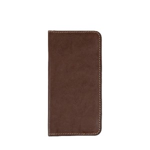 Brown <b>Genuine</b> <b>Leather</b> Mobile <b>Wallet</b> for Men Slim Card Holder Travel Pouch Case Premium Elegant Checkbook Clutch Daily Organizer - Product Image 1