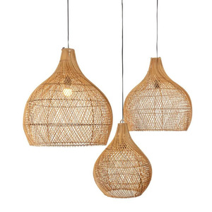 Luminaires en rotin élégants, best-sellers, abat-jour pour la décoration du salon, lustres et lampes suspendues, fabriqués en usine au Vietnam - Product Image 3