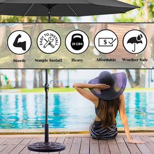 Base per Ombrellone da Giardino in Bronzo da 21 Libbre, Accessorio per Casa e Giardino - Product Image 4