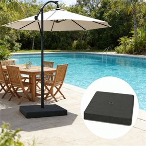 Base per Ombrellone da Giardino Nera, Solo Base per Ombrelloni e Supporti da Esterno - Product Image 1