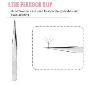 แหนบดัดขนตา Dolphin Clip Precision สแตนเลสสตีล ปลายเรียบ ขนาด 10 มม. รุ่น WW-5129  รับสกรีนโลโก้ สำหรับใช้กับผมและดวงตา - Product Image 5