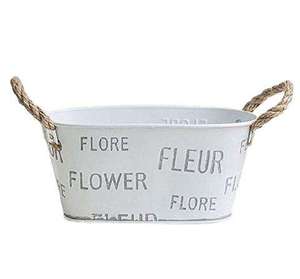 Jardinière en fer galvanisé artisanal pour la maison, intérieur et extérieur - Product Image 4